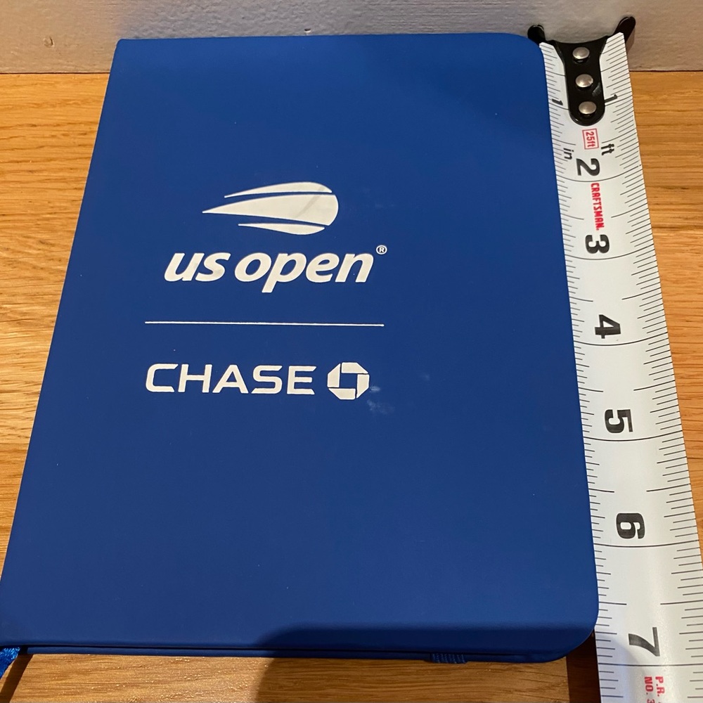 NEW Chase US OPEN Blue lined notebook